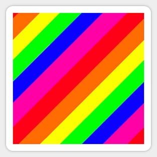 Rainbow stripe pattern Sticker